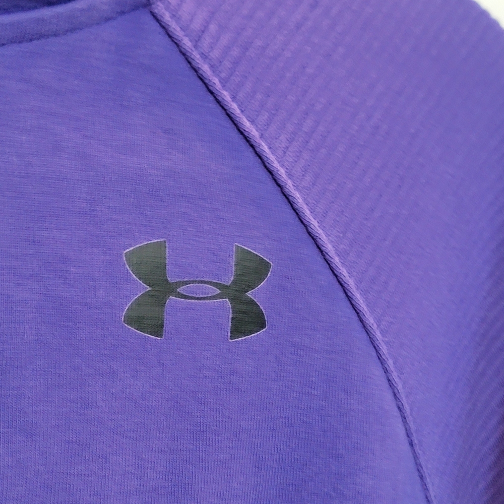 Under Armour Girls Youth MediumPurple Full Zip Hoodie - Picture 4 of 10